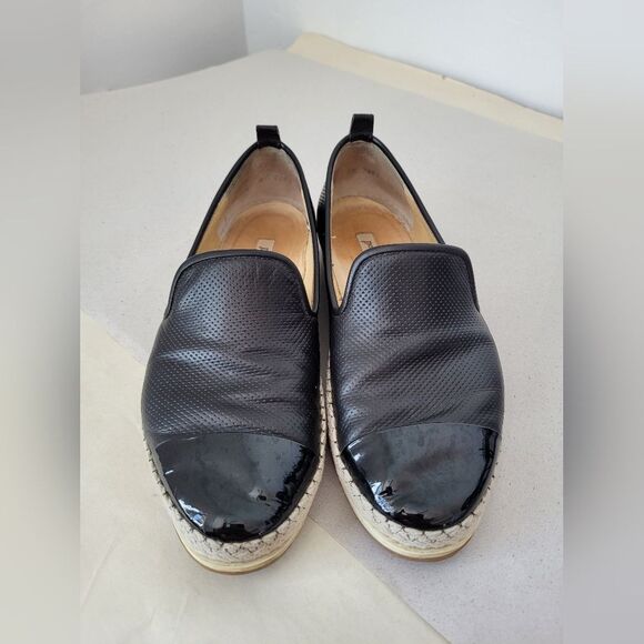 Paul Green Joaquin Espadrille Slip On Loafer Perforated Leather Black Women 6.5 - Picture 6 of 10